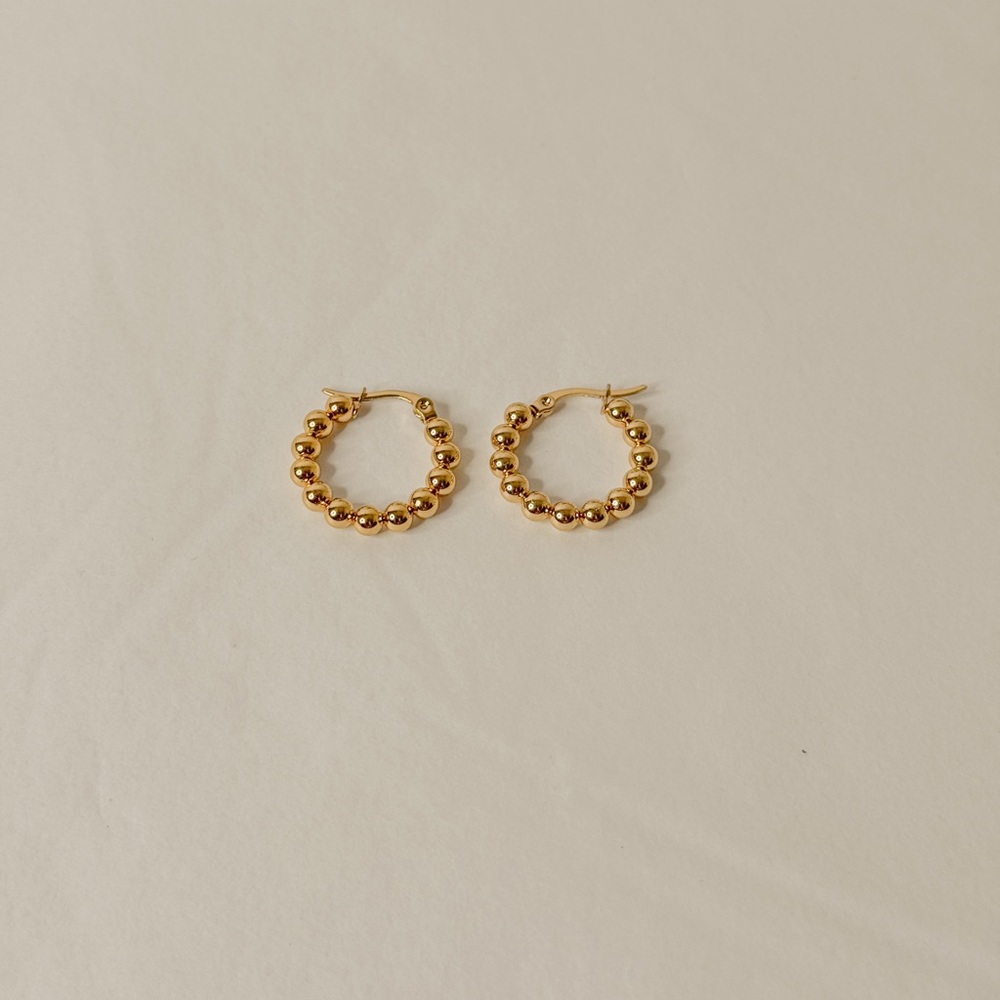 18K Gold Plated Bubble Earrings